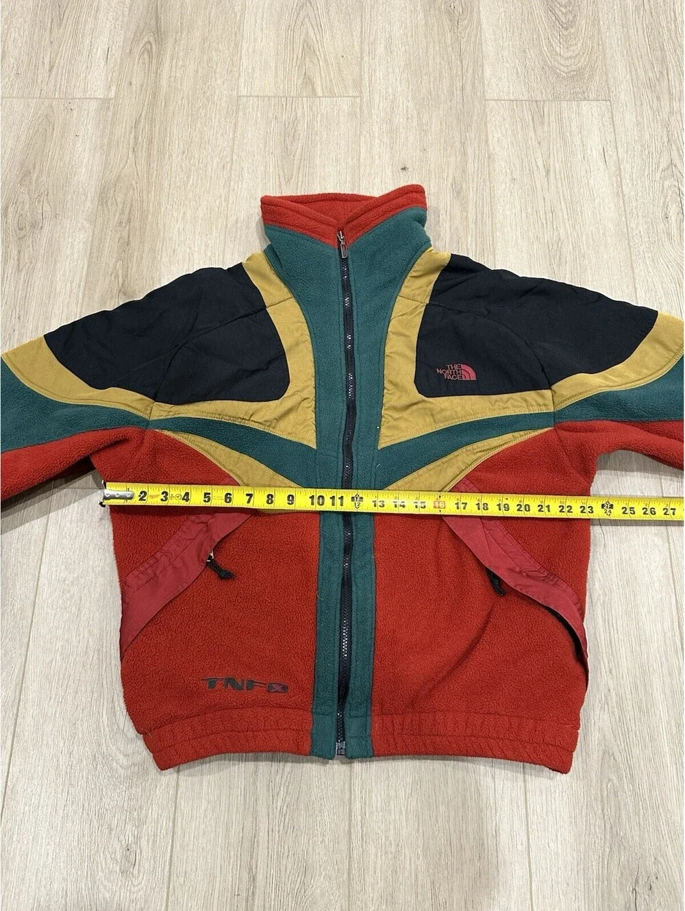 Vintage THE NORTH FACE Extreme Color Block Fleece Jacket 90s M